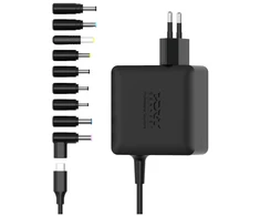 PORT CONNECT GaN2 universalus USB-C maitinimo šaltinis, 65 W, Juodas