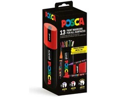 Posca POSCA Shaped metal tin - med 13 vnt. POSCA markeriai