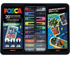 „Posca“ – metalinės skardos spalvos – (401535)