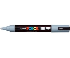 Žymeklis UNI Posca PC-5M, apvalus, 1.8 - 2.5 mm, pilkas