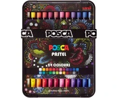 Posca - Pastelinės spalvos - Ryškios ir intensyvios spalvos (24 vnt) (402022)