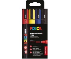 Posca POSCA PC-5M 4stk Basis Farver