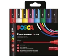 Posca POSCA PC-5M 8stk Basis Farver