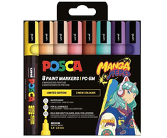 Posca - PC-5M - Manga Heros Set, 8 pcs (401680)