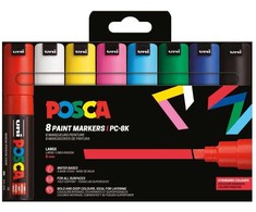 POSCA PC-8K 8 vnt. pagrindinių spalvų
