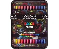 Posca - Pastelinės spalvos - Ryškios ir intensyvios spalvos (24 vnt) (402022)