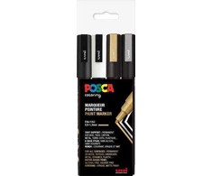 Posca uni-ball PC-3M akrilinis žymeklis 0,9 - 1,3 mm, daugiaspalvis