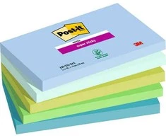 Super lipnūs lapeliai „Post-it Oasis“, 76 x 127 mm, pakuotėje 5 vnt.