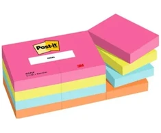 Post-It 7100259506, Stačiakampis, Mėlyna, Žalia, Oranžinė, Rožinė, Popierius, Poptimistic, 38 mm, 51 mm