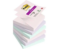 Post-it® Soulful Super Sticky Z-Notes 76x76 mm, 6 vnt., spalvų rūšiuota