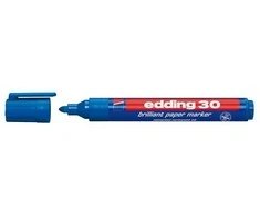Permanentinis žymeklis Edding 30, apvalus, 2 mm, mėlynas