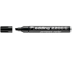 Permanentinis žymeklis Edding 2200C, kirstu galiuku, 1,5-3mm, juodos spalvos