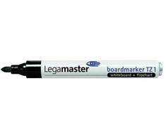 LEGAMASTER TZ 1 - Juodas - Bullet tip - Juodas,Baltas - 1.5 mm - 3 mm - 136 mm