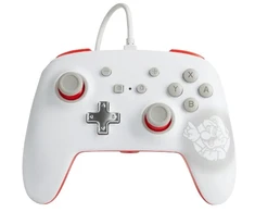 Power A PowerA Mario, žaidimų pultas, Nintendo Switch, analoginis / skaitmeninis, laidinis, USB, balta