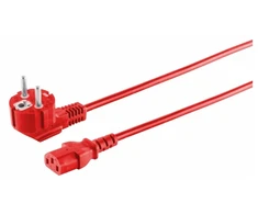 Kabelis zasilający MicroConnect C13 raudona 1,8m MC-SCHUANGC13180R (E+F)