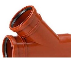PP vamzdis su atšaka 45 g. 160x110 mm - Uponor