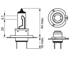 Bosch Lemputė F7211 Ultra Baltas 4200K, H7, 12V, 55W, PX26d