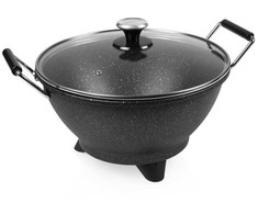Princess 01.162389.01.001 Elektrinė keptuvė su greitu kepimu, 7 l, juoda, aliuminis, 250 °C, 1 m, 1400 W