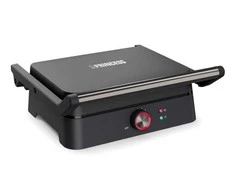 Princess 117502, Juodas, Nerūdijantis plienas, Rectangular, Rotary, 220 °C, Grate