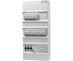 PRO-AUTOMATIC grupės plokštė, paruošta surinkti UG18, balta, D02, 1xHPFI 40A 30mA, 3xC10 1P+N, 1xC10/30mA 1P+N, 2xC13 3P+N, 1xC16 3P+N, 1xtransientinis