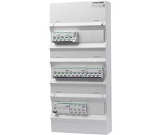 PRO-AUTOMATIC grupės plokštė, paruošta surinkti UG18, balta, HPFI 40A 30mA, 2xC10 1P+N, 1xC10/30mA 1P+N, 2xC13 3P+N, 1xC16 3P+N, 1xtransientinis