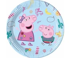 PROCOS popierinės lėkštės Peppa Pig, 23 cm, 8 vnt. (be plastiko)