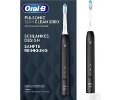 Oral-B Pulsonic Slim Clean 2000 juodas elektrinis dantų šepetėlis