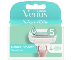 Gillette Venus Deluxe Smooth Sensitive Skustuvo Keičiamos Galvutės, 4 vnt