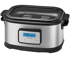 Profi Cook ProfiCook PC-SV 1112, 8 L, 520 W, Juodas, Nerūdijantis plienas, LCD, 45 - 90 °C, 72 h