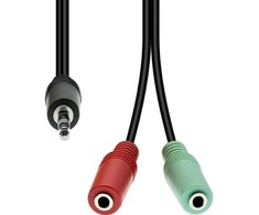 Kabelis ProXtend 4-Pin do 2x 3-Pin M-F 30 cm (JAB-7755894)