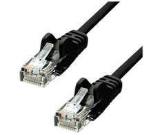 ProXtend Patchcord Cat.5e, U/UTP, PVC, AWG 26, CCA, juoda, 20m (V-5UTP-20B)