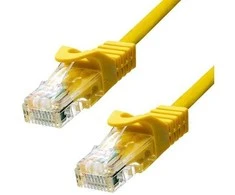 „ProXtend“ CAT5e U/UTP CU PVC eterneto kabelis, geltonas, 7 m, 7 m, Cat5e, U/UTP (UTP), RJ-45, RJ-45, geltonas