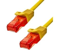 „ProXtend“ CAT6 U/UTP CU LSZH eterneto kabelis, geltonas, 30 cm, Cat6, U/UTP (UTP), RJ-45, RJ-45, geltonas