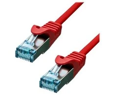 „ProXtend“ CAT6A S/FTP CU LSZH eterneto kabelis, raudonas, 75 cm, 0,75 m, Cat6a, S/FTP (S-STP), RJ-45, RJ-45, raudonas