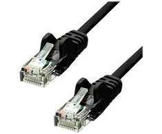 „ProXtend U/UTP CAT5e“ PVC AWG 26 CCA juodas 25 cm