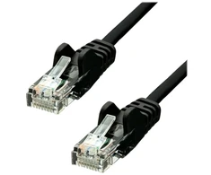 „ProXtend U/UTP CAT5e“ PVC AWG 26 CCA juodas 25 cm