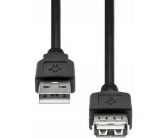 Kabelis USB ProXtend USB-A - USB-A 3 m Juodas (USB2AAF-003)