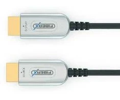 Purelink FiberX FX-I350-007, 7 m, HDMI A tipo (standartinis), HDMI A tipo (standartinis), 18 Gbit/s, Juoda, Auksinė, Pilka