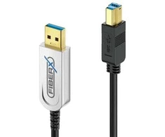 „Purelink FiberX“ serijos USB 3.1 stiklo pluošto kabelis – USB-A / USB-B – 12 m