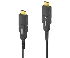 Puretools „FiberX“ serija – „Micro HDMI/HDMI 4K“ šviesolaidinis prailginimo kabelis – 15 m