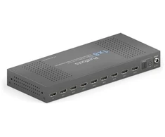 „PureTools PT-SP-HD18-48G“, HDMI, 8x HDMI, 3,5 mm, 7680 x 4320 pikselių, Juoda, Plienas