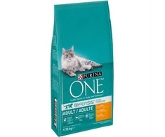 Purina Nestle Kačių Maistas - PURINA One Suaugusiųjų Vištienos Sausas Kačių Maistas 9.75kg