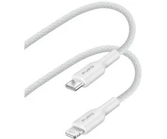 Puro Elektrik Puro Fabrik USB-C – žaibo laidas su MFI 1,2 m – baltas
