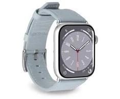 PURO PUAW40ECLASSICLBLUE, Laikrodžio dirželis, Apple, Apple Watch, Oda, Metalas, Sidabras