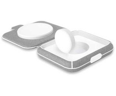 PURO PUFCCSQIAW1GREY, vidaus, USB, belaidis įkrovimas, 0,6 m, pilka, balta