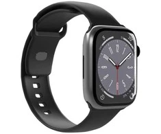 Puro Icon Silicone apyrankė skirta Apple Watch 42 / 44 / 45 / 49 mm – juodos spalvos (2 vnt)
