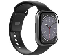 PURO PUICNAW44BLK, Apyrankė, Išmanusis laikrodis, Juoda, Apple, Apple Watch, Silikonas