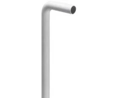 Purus Baltas drenažo vamzdis ø32x300x900mm - 90° kampas su rozete ABS plastikas