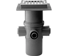 Purus Sieninis dubuo MaxiFlex 110 mm su nerūdijančio plieno grotelėmis, 4 įleidimo angos
