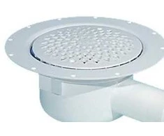 Purus Freja kriauklės dubuo 50 mm su baltomis grotelėmis ir vandeniu, PEH
